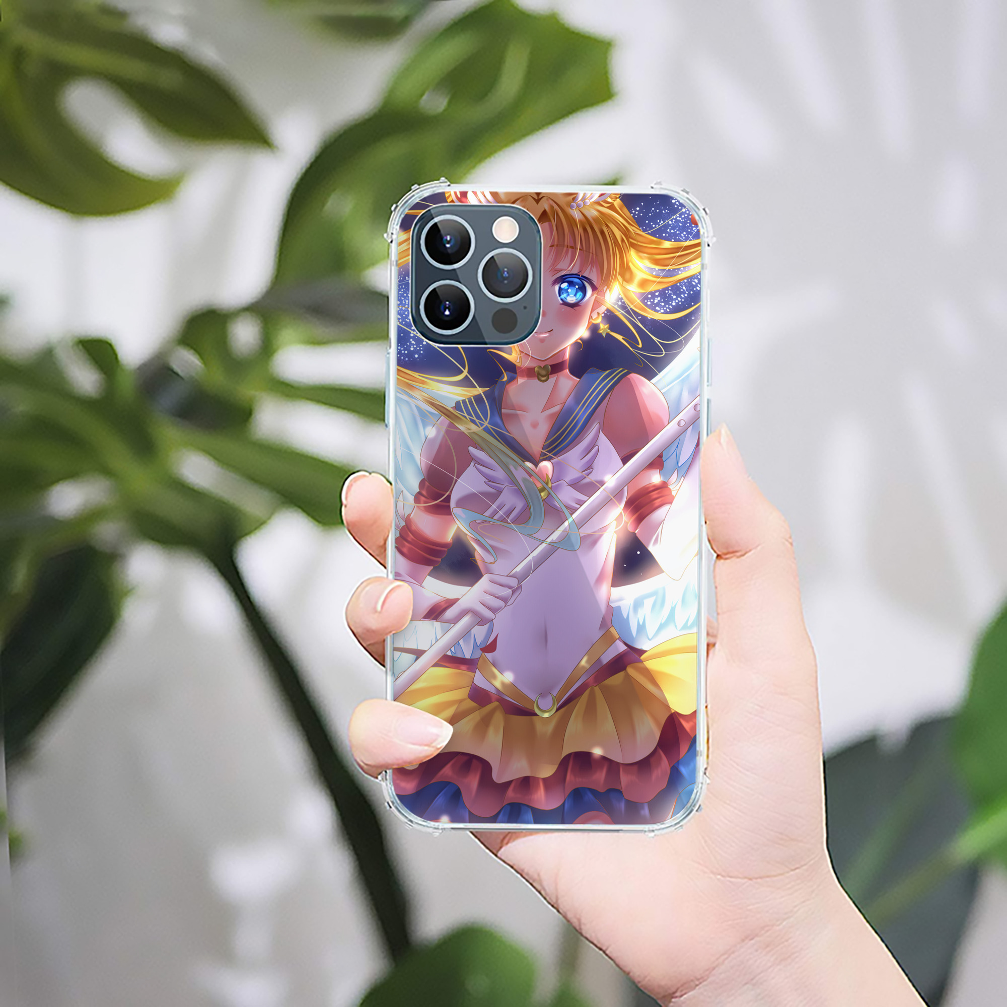 （画像用） 美少女戦士セーラームーン Sailor Moon 【iPhone 12シリーズ対応】透明スマホケース（クリアソフトケース）